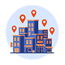 Icon for Memiliki Cabang di Jakarta, Bandung, Yogyakarta, Surabaya, Bali & Medan